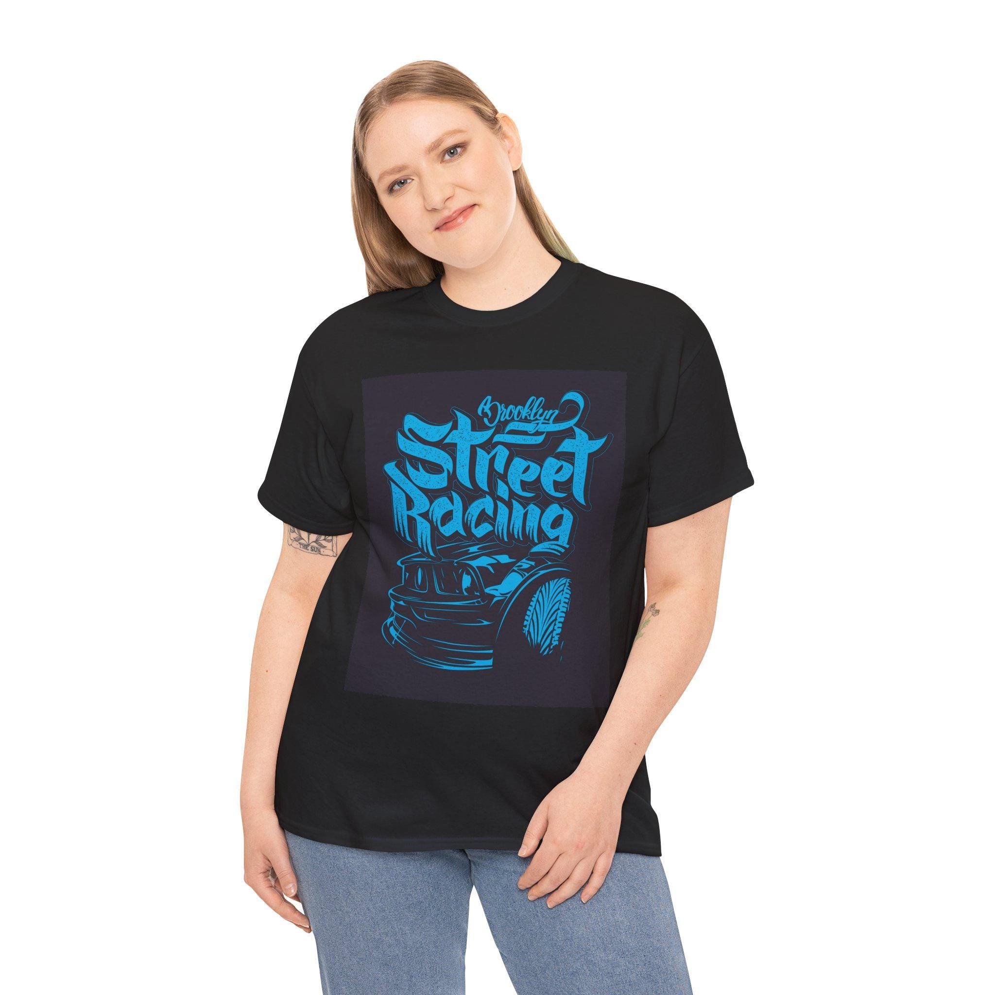 Street Racing Tee, Retro Muscle Car Graphic Shirt for Automotive Enthusiasts