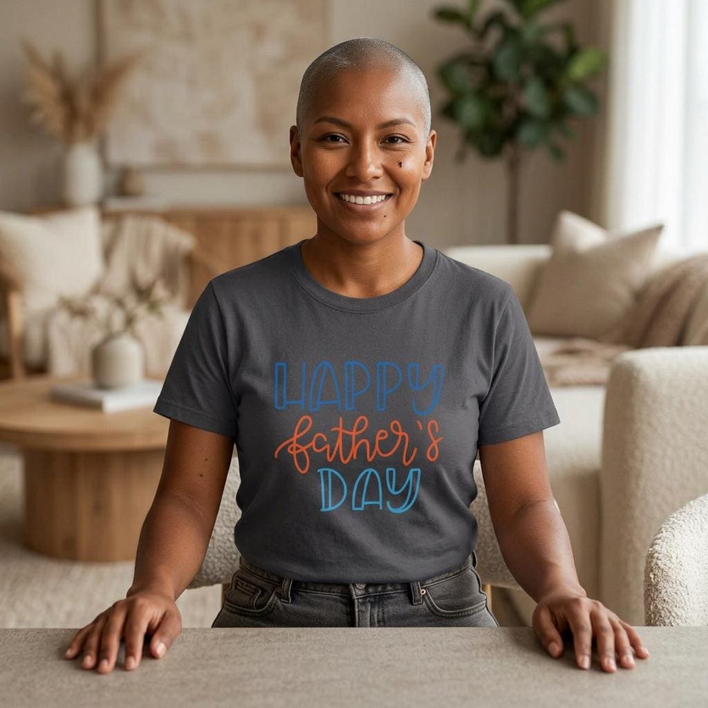 Happy Father's Day Dad T-Shirt | Hand Lettered Graphic Tee for Him