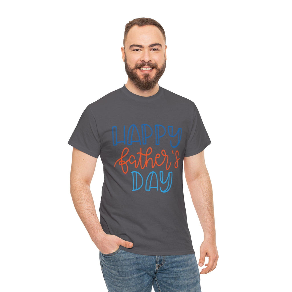 Happy Father's Day Dad T-Shirt | Hand Lettered Graphic Tee for Him