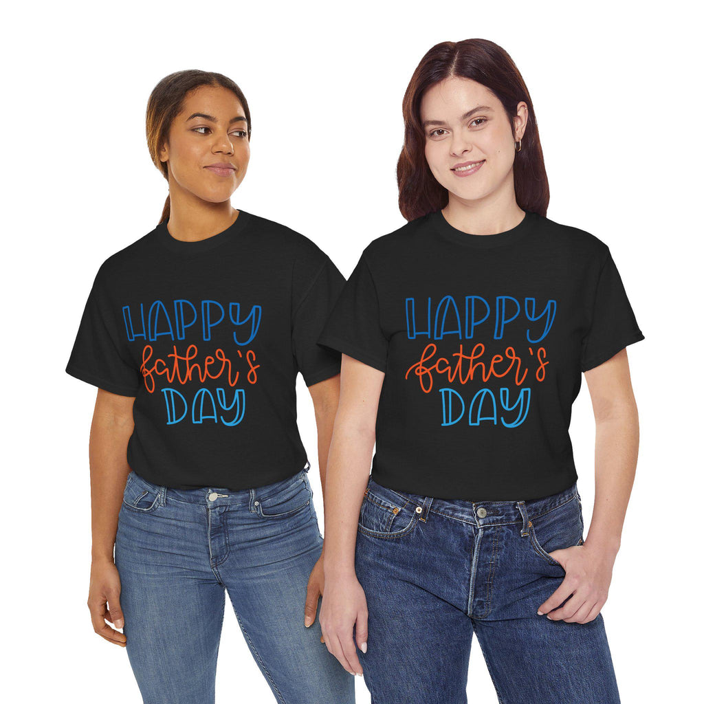 Happy Father's Day Dad T-Shirt | Hand Lettered Graphic Tee for Him