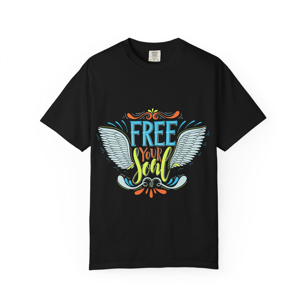 Free Your Soul Shirt | Angel Wings Graphic Tee | Inspirational Quote Gift