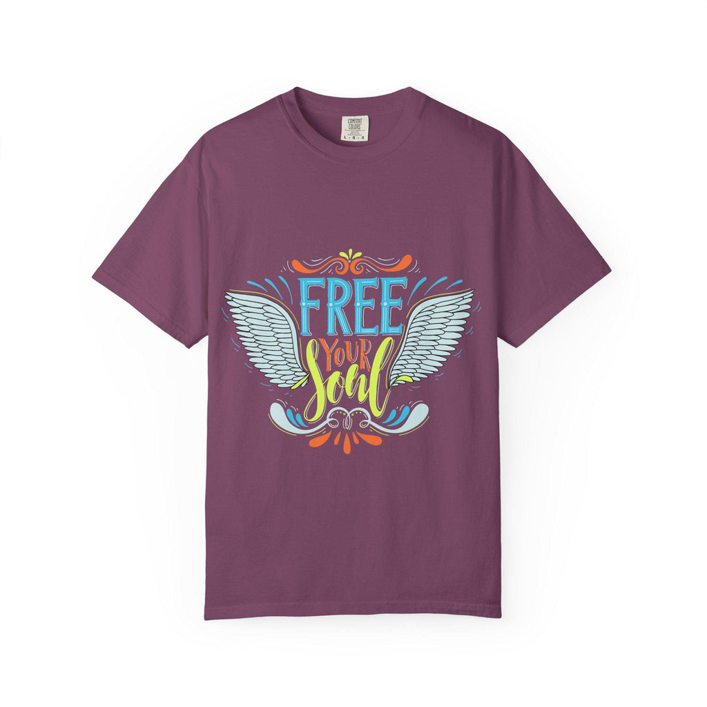 Free Your Soul Shirt | Angel Wings Graphic Tee | Inspirational Quote Gift