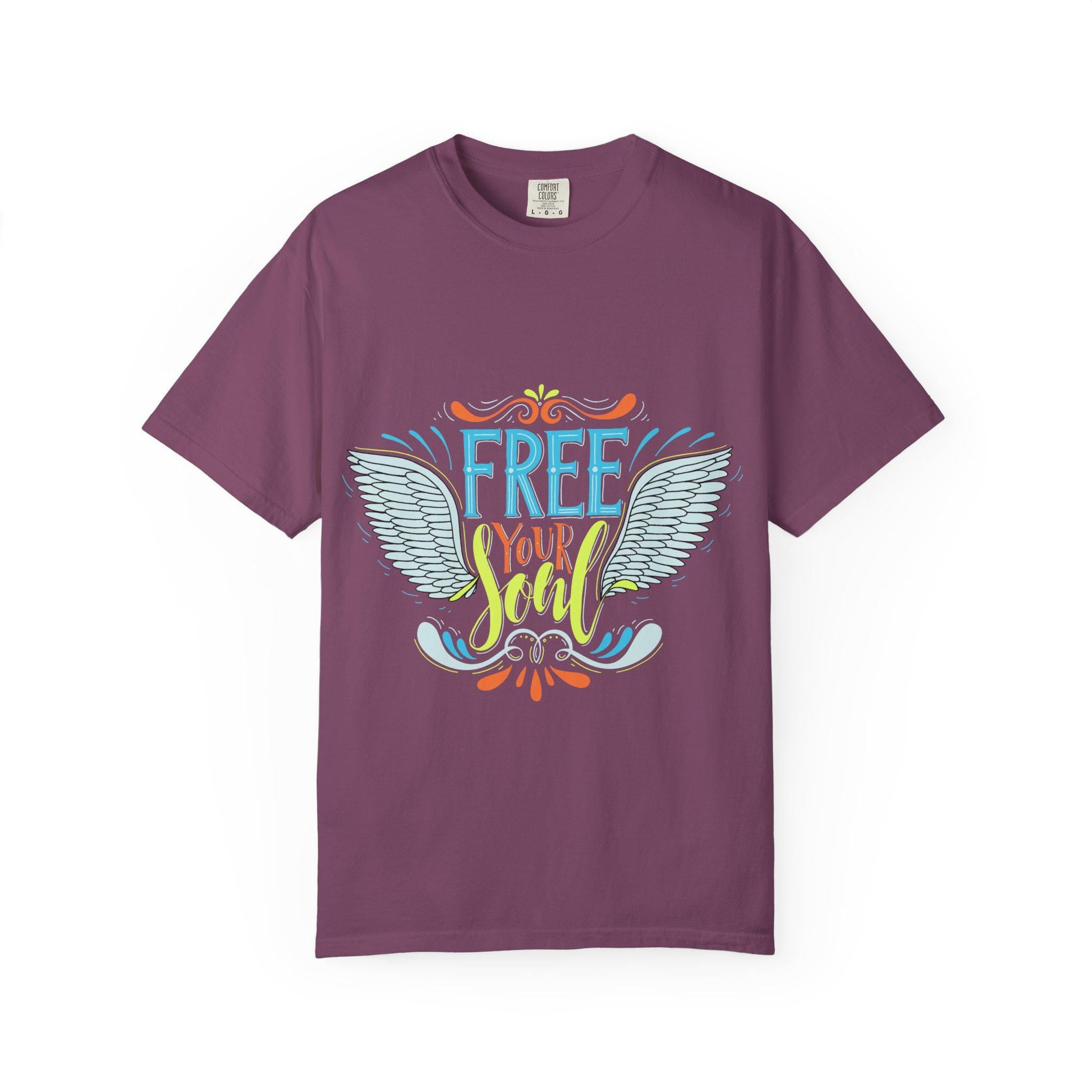 Free Your Soul Shirt | Angel Wings Graphic Tee | Inspirational Quote Gift