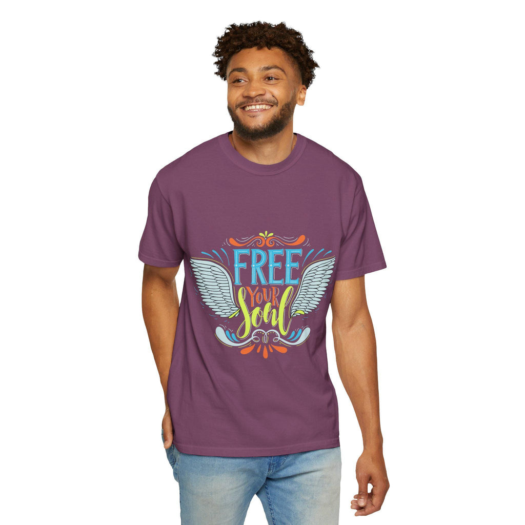 Free Your Soul Shirt | Angel Wings Graphic Tee | Inspirational Quote Gift