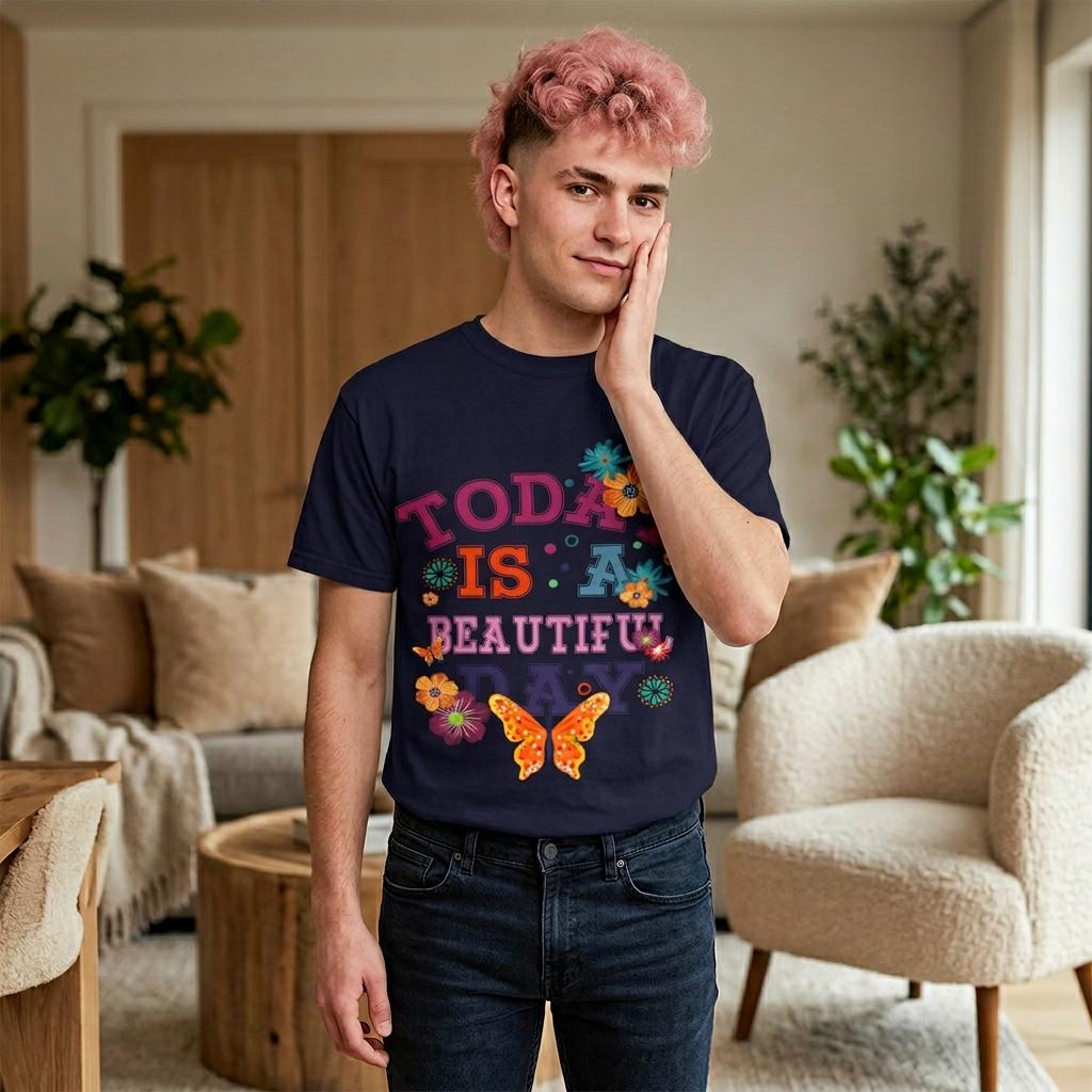 Today Is a Day Shirt | Butterfly Floral Graphic Tee | Inspirational Quote Gift