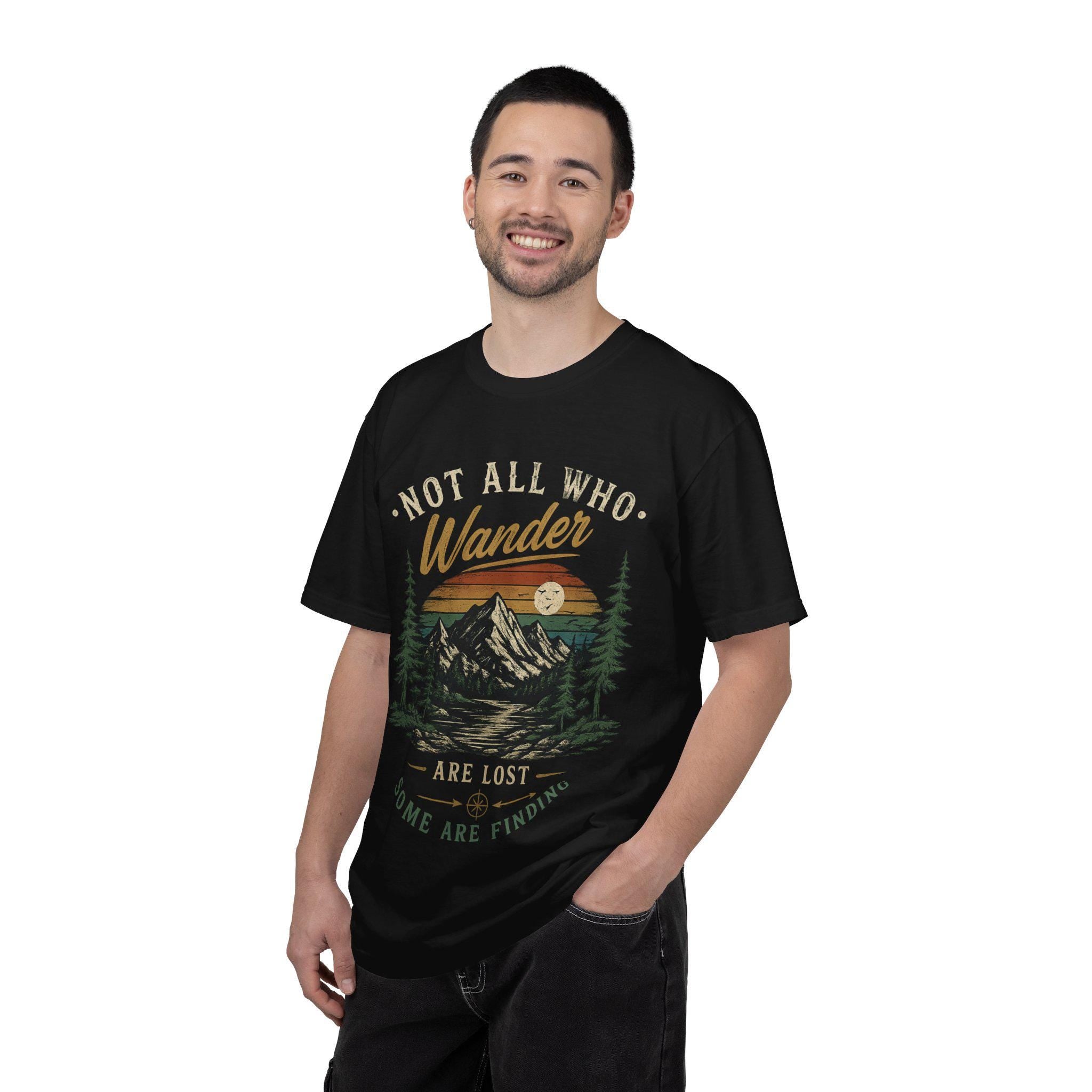 Not All Who Wander Are Lost T-shirt | Vintage Mountain Hiking Nature Tee