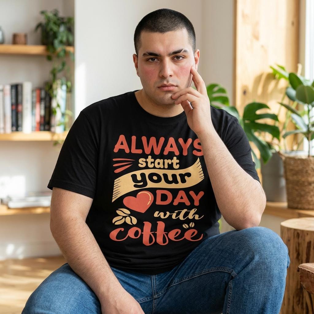 Always Start Your Day with Coffee Shirt – Funny Barista Graphic Tee | Caffeine Gift Lover