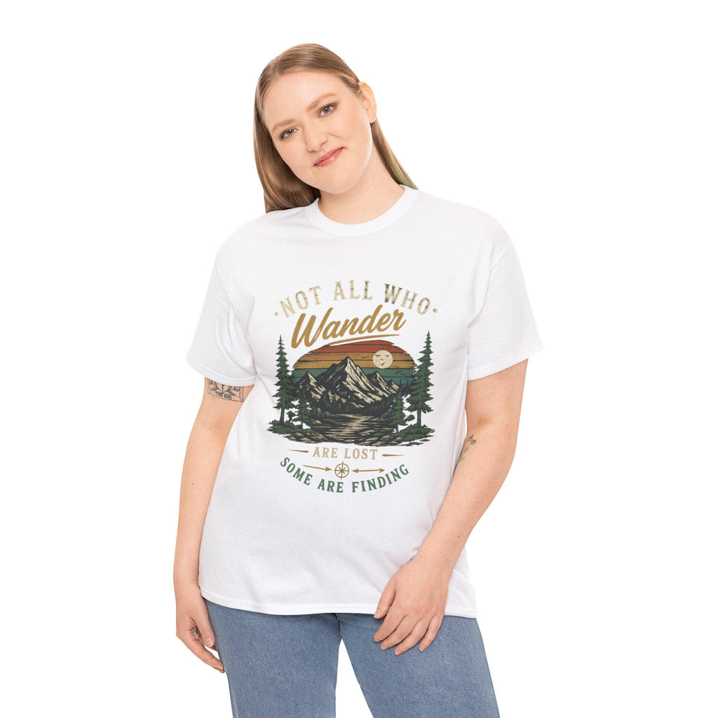 Not All Who Wander Are Lost Shirt | Mountain Hiking Graphic Tee | Nature Lover Gift