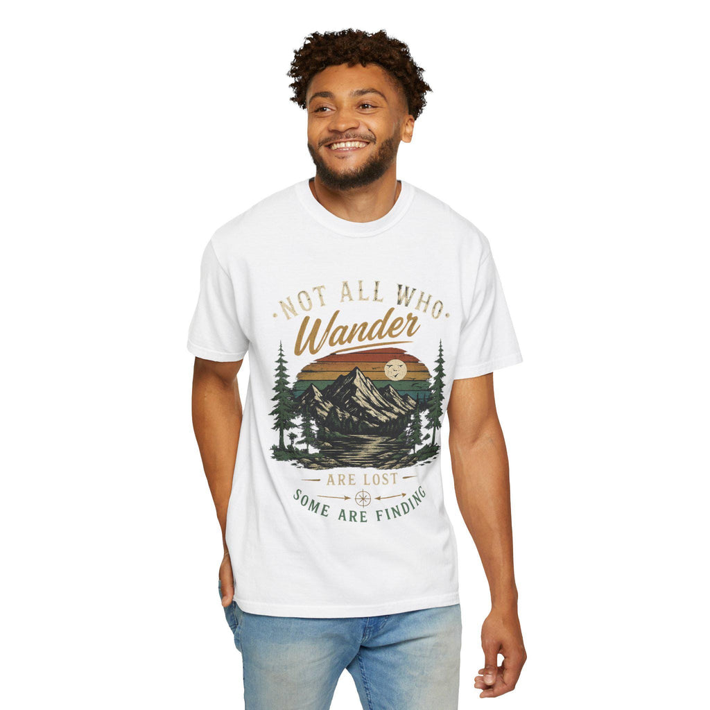 Not All Who Wander Are Lost T-shirt | Vintage Mountain Hiking Nature Tee