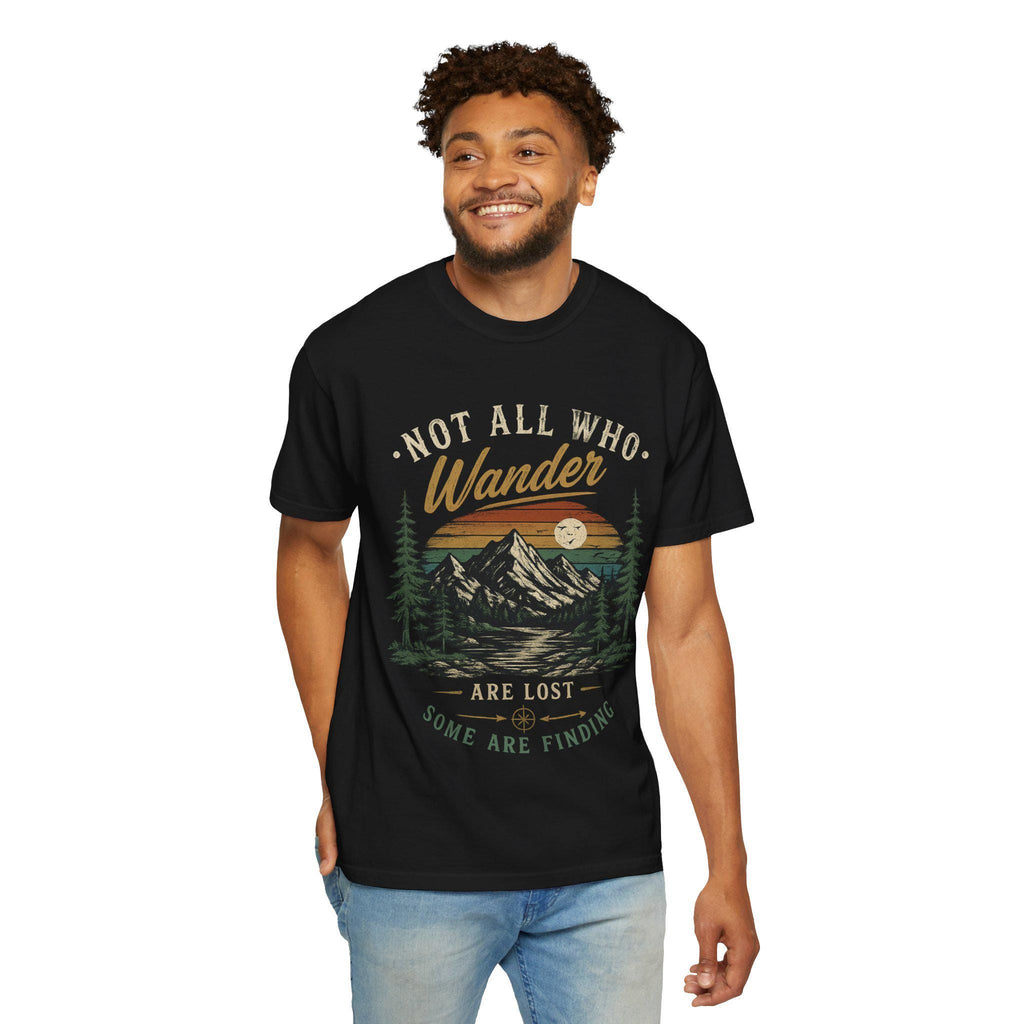 Not All Who Wander Are Lost T-shirt | Vintage Mountain Hiking Nature Tee