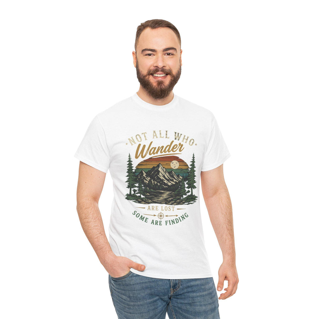 Not All Who Wander Are Lost Shirt | Mountain Hiking Graphic Tee | Nature Lover Gift