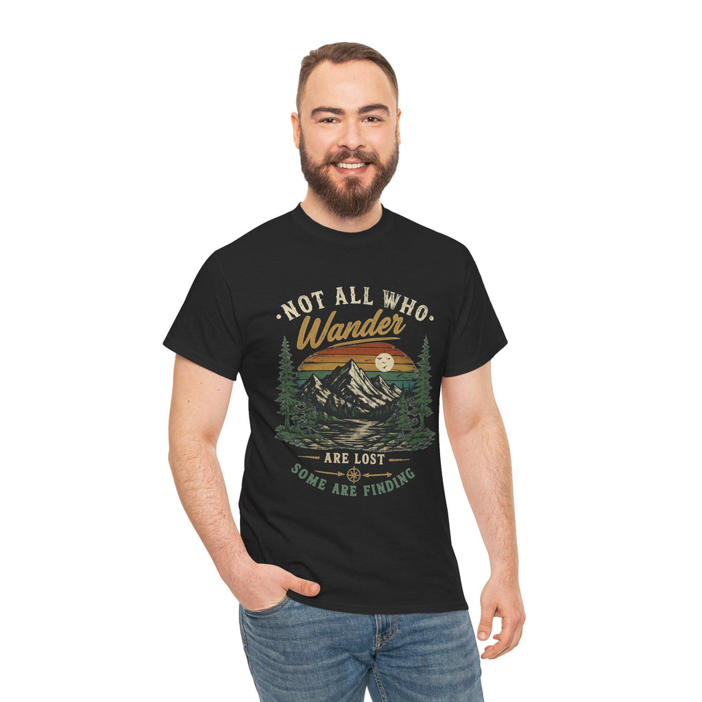Not All Who Wander Are Lost Shirt | Mountain Hiking Graphic Tee | Nature Lover Gift