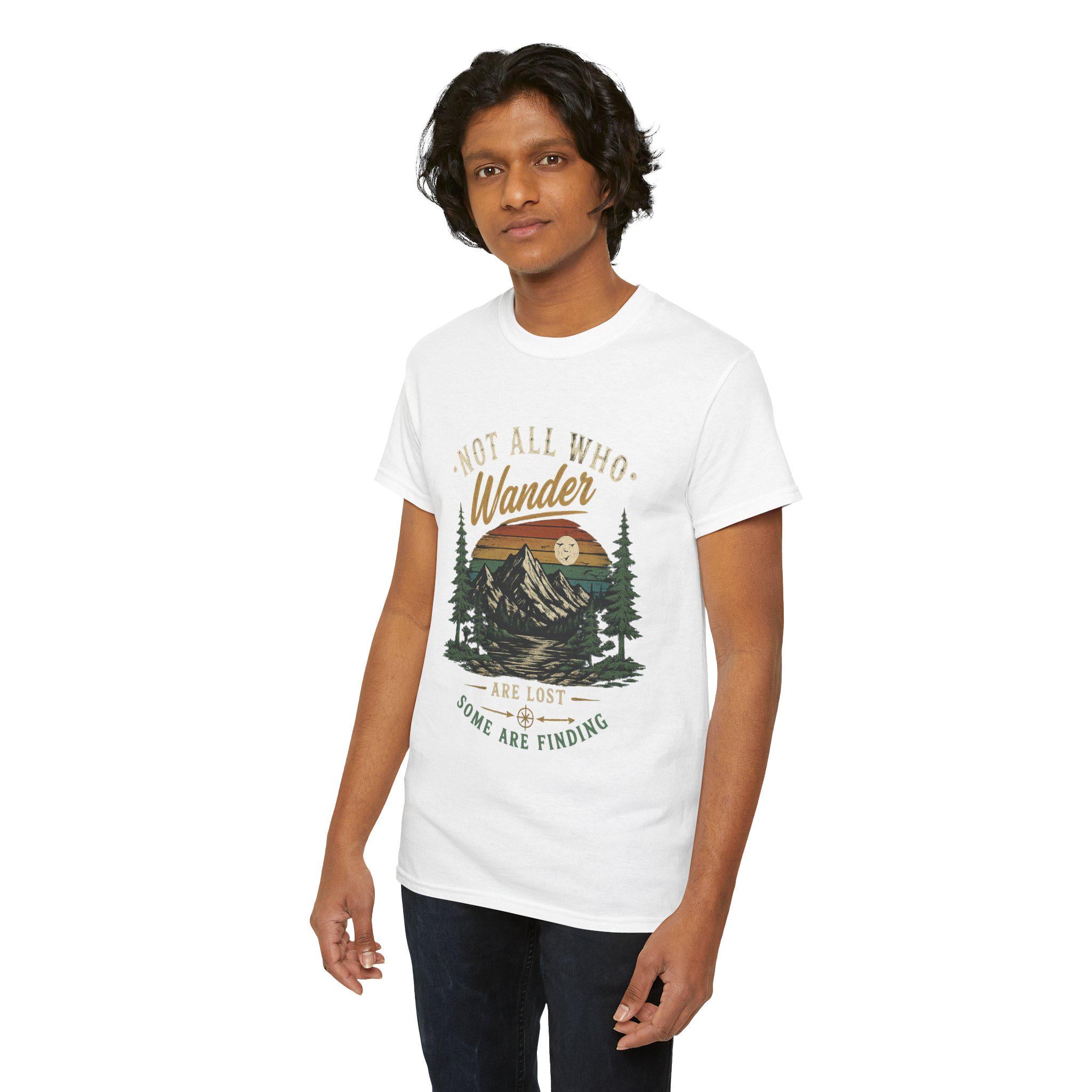 Not All Who Wander Are Lost Shirt | Mountain Hiking Graphic Tee | Nature Lover Gift