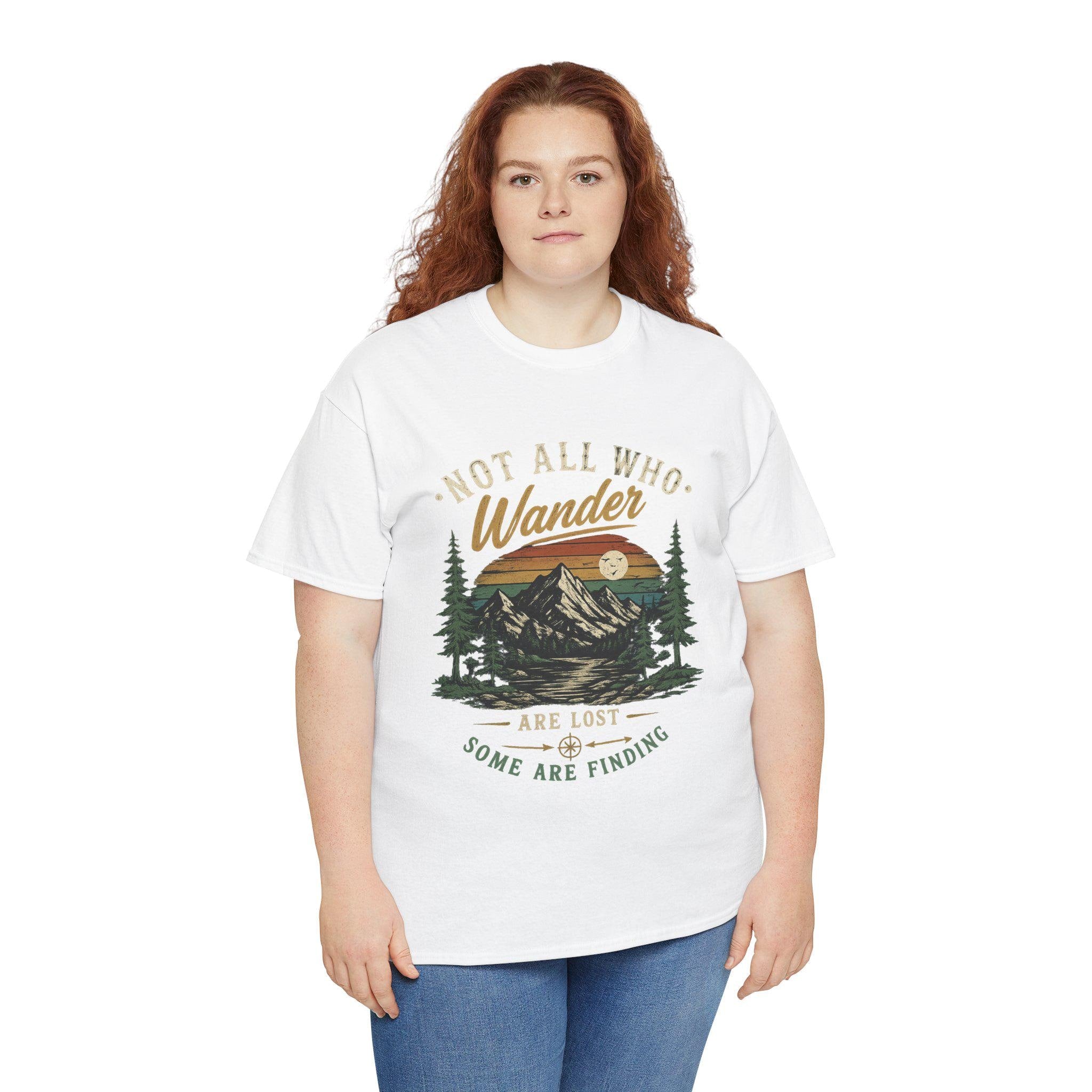 Not All Who Wander Are Lost Shirt | Mountain Hiking Graphic Tee | Nature Lover Gift