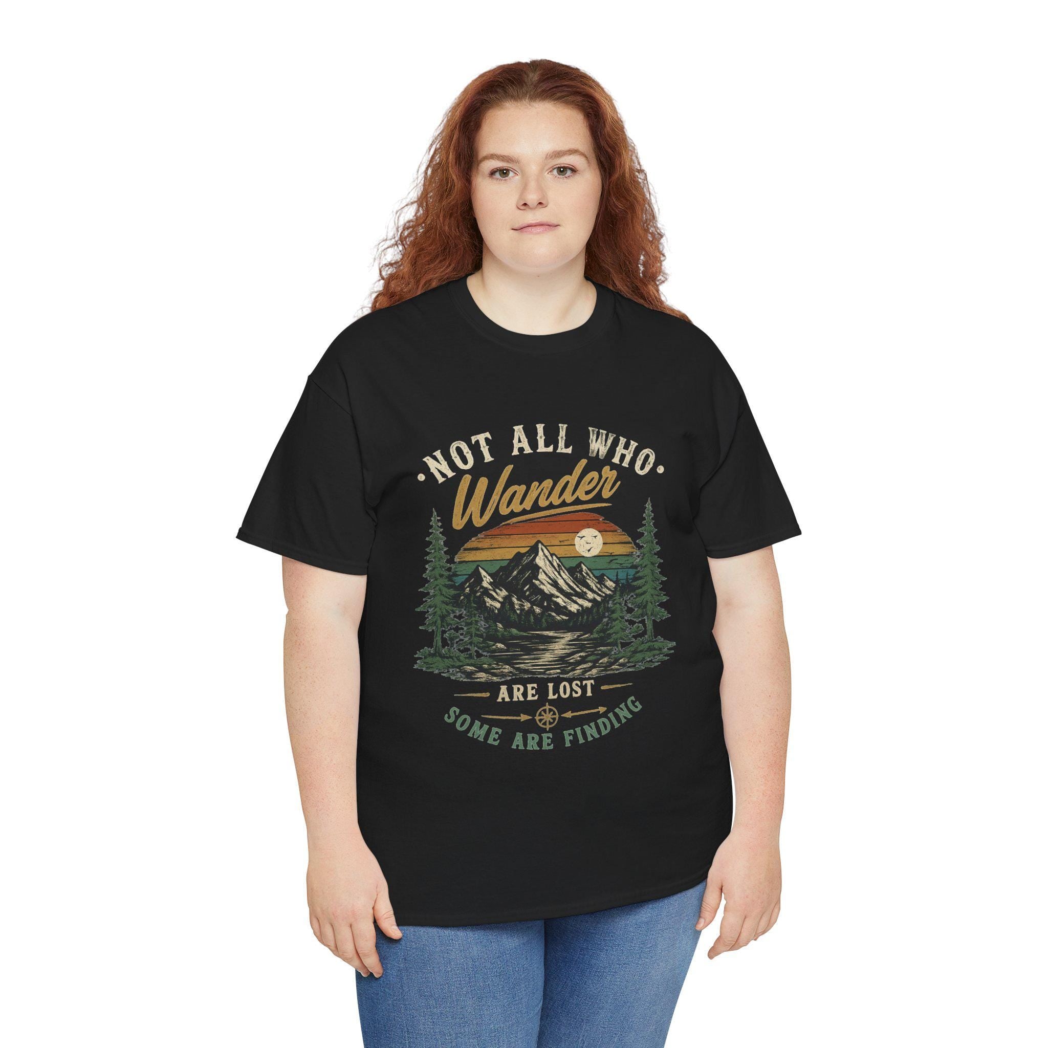 Not All Who Wander Are Lost Shirt | Mountain Hiking Graphic Tee | Nature Lover Gift