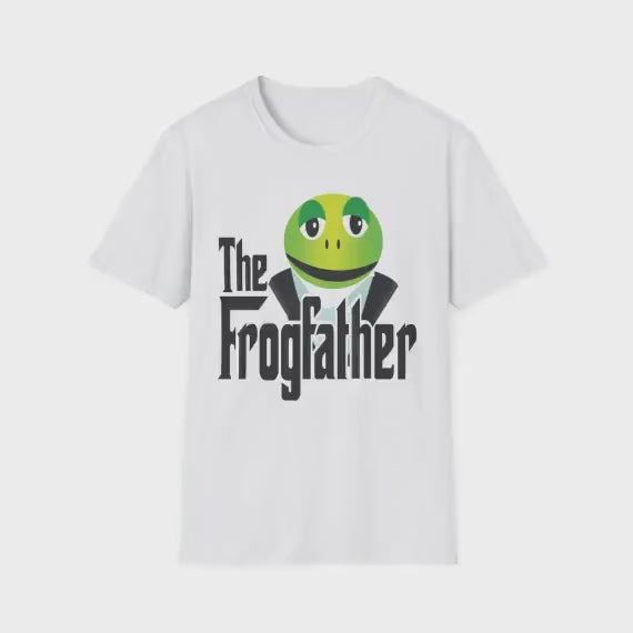 The Frogfather Shirt Funny Frog Graphic Tee Frog Lover Gift Unisex T-Shirt