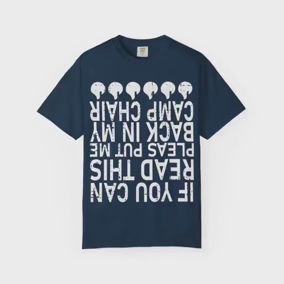 If You Can Read This Camp Chair Shirt Funny Camping T-Shirt Camper Gift Vintage