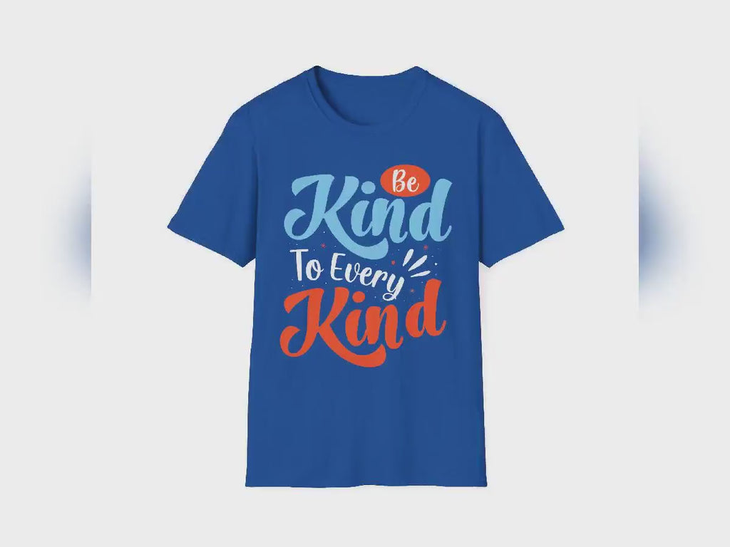 Unisex Softstyle Tee with Kindness Message, Eco-Friendly Casual Cotton Everyday Wear